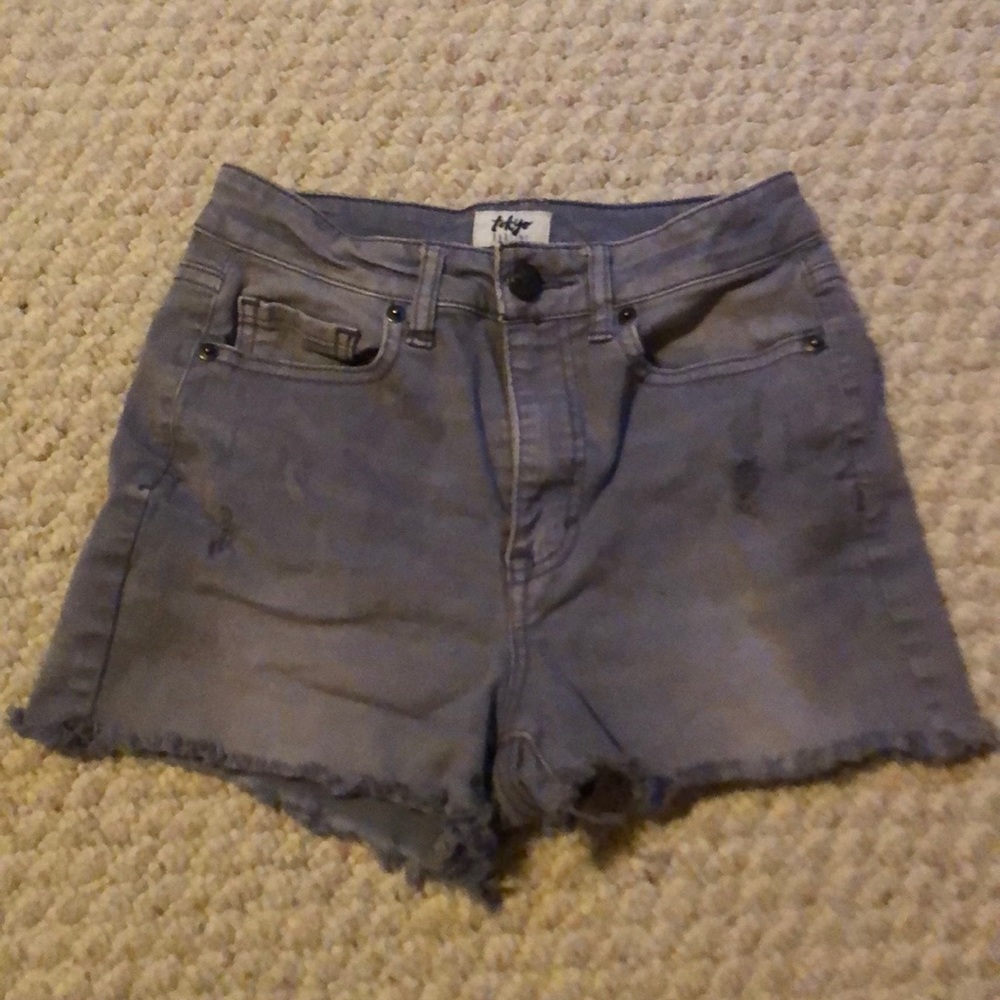 Grayish blue shorts